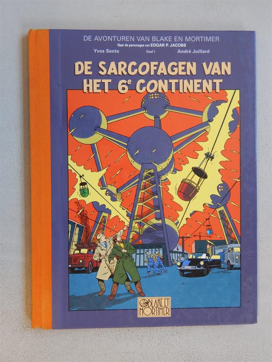 Blake en Mortimer 16 - De Sarcofagen van het 6e Continent 1 - luxe hc met linnen rug - Reclame uitgaven Beci - 1e druk - 2003